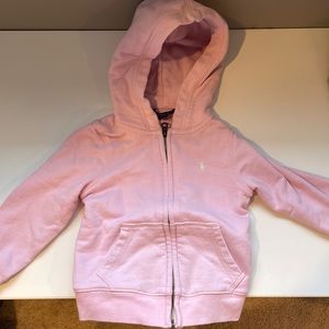 Pink kids Polo hoodie